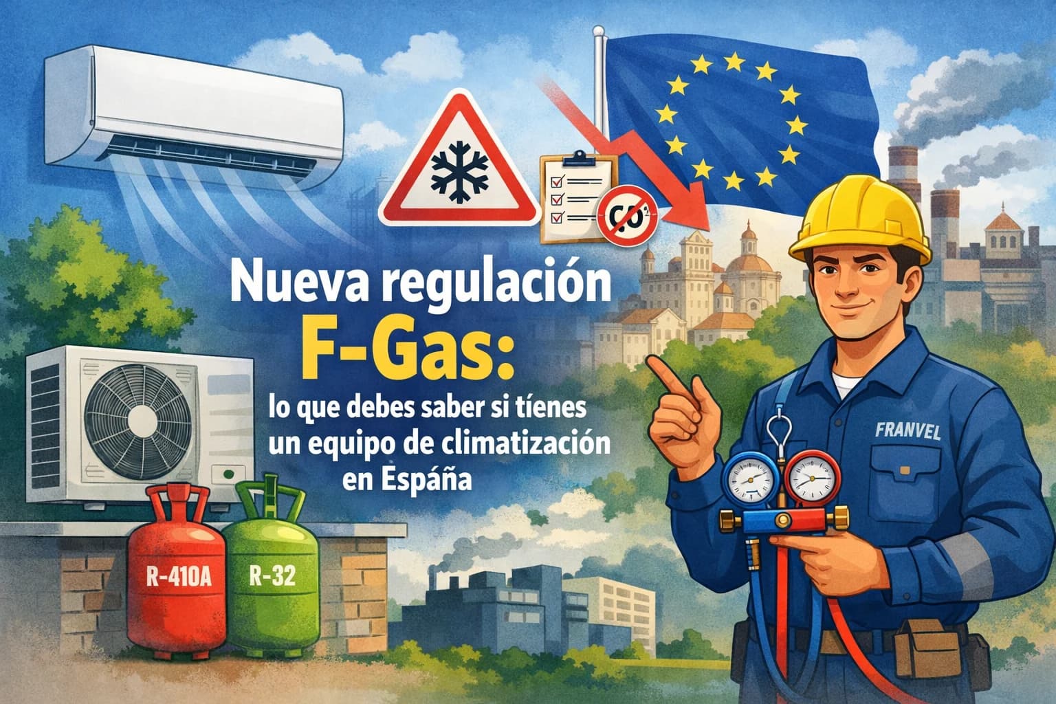 Nueva regulación F-Gas: lo que debes saber si tienes un equipo de climatización en España