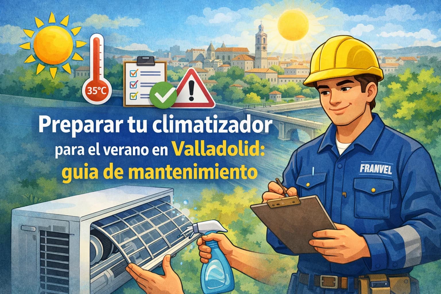 Cómo preparar tu aire acondicionado para el verano en Valladolid (guía completa)